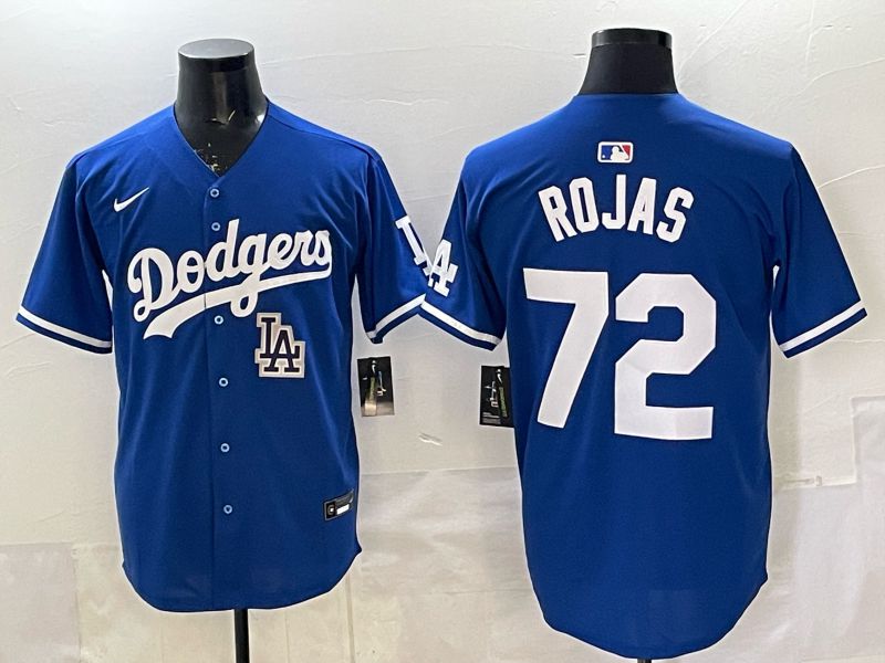 Men 2025 Los Angeles Dodgers #72 Rojas Blue Game Nike MLB Jersey style 0011->los angeles dodgers->MLB Jersey